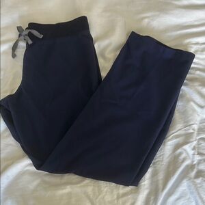 Figs Navy Blue Straight Leg Pants